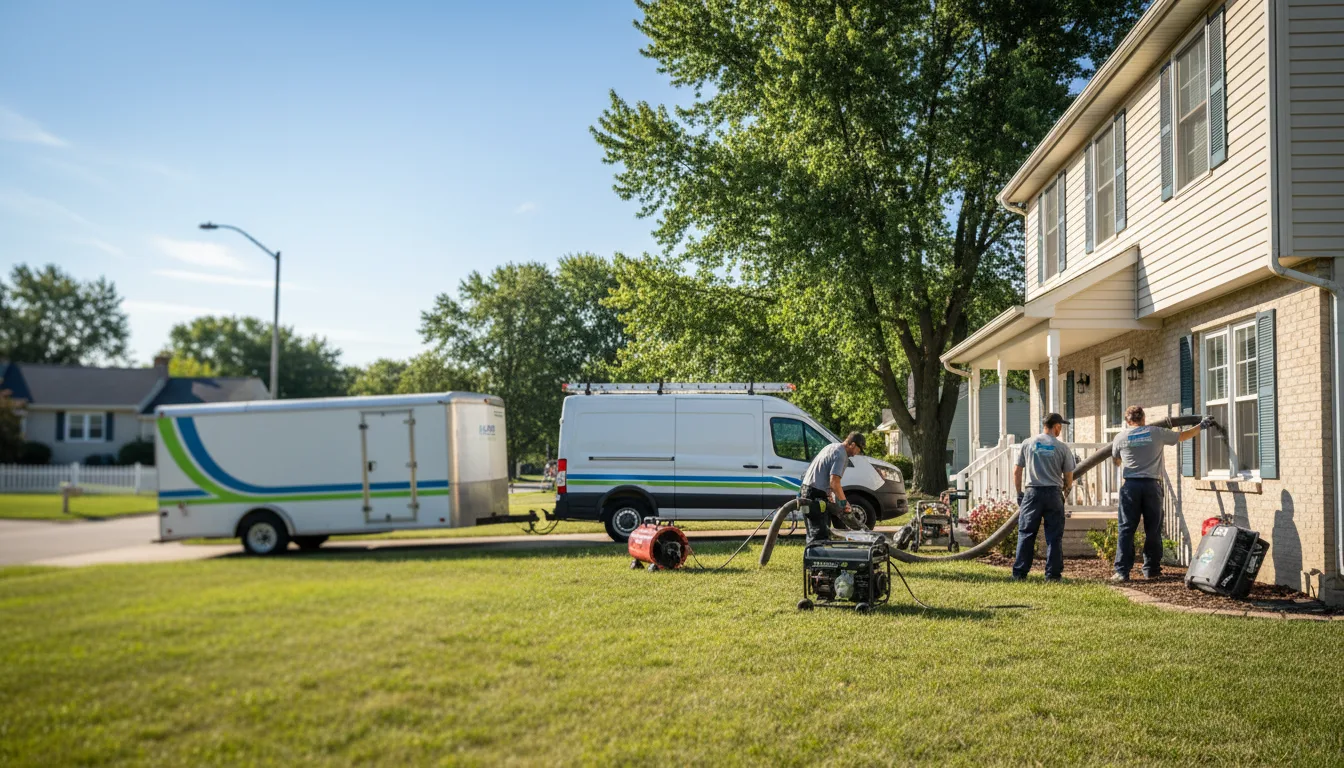 Flooded Basement Restoration And Cleanup With Repair in Hettick, IL near me